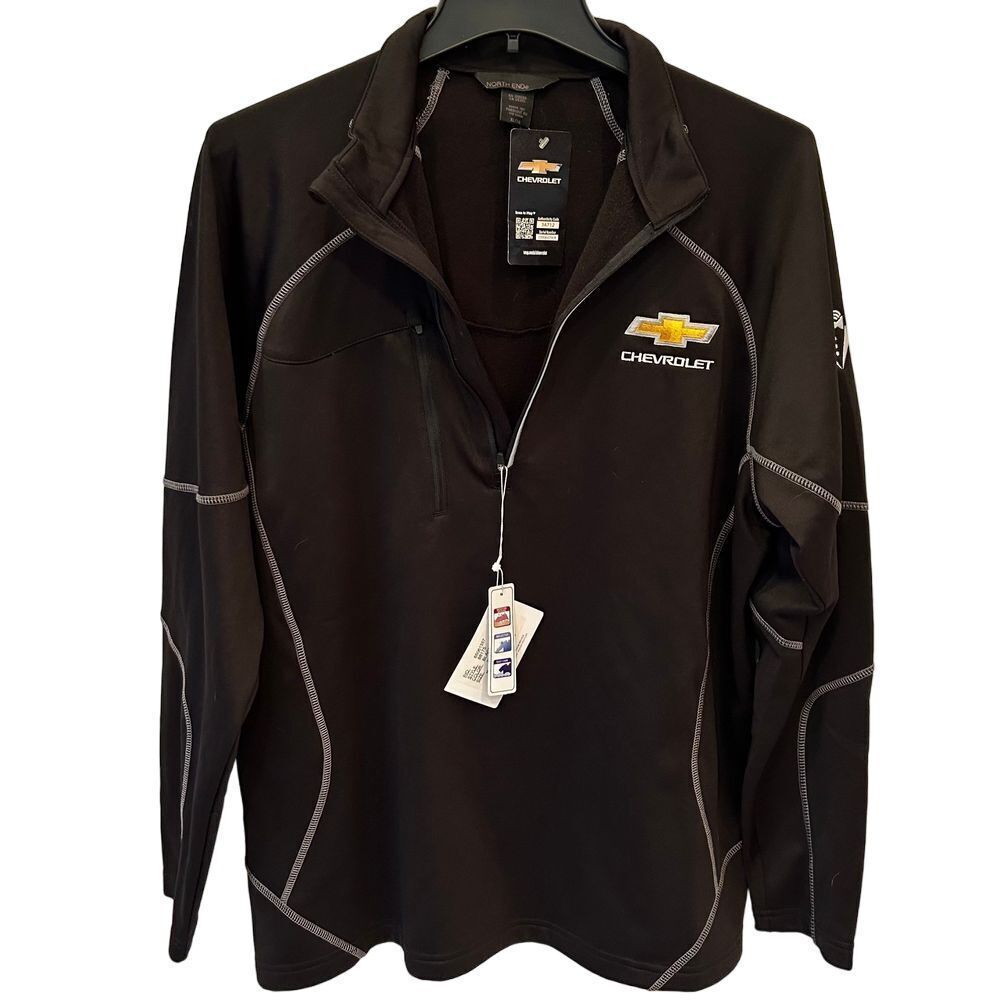 NWT North End‎ Chevrolet Embroidered Moisture Wick Quarter Zip Reflect Jacket XL